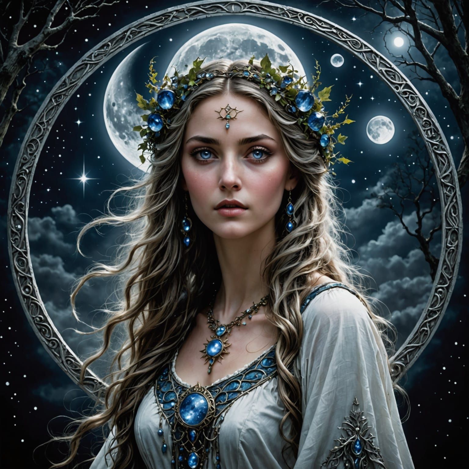 Luna Goddess of the Moon in Mystic Harmony