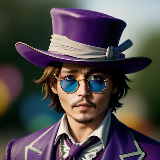 Johnny Depp as Willy Wonka: Professional Photography