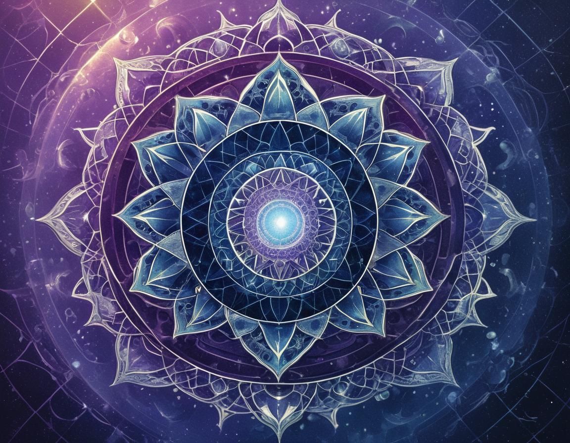 Solar Plexus Chakra in Haeckel's Style