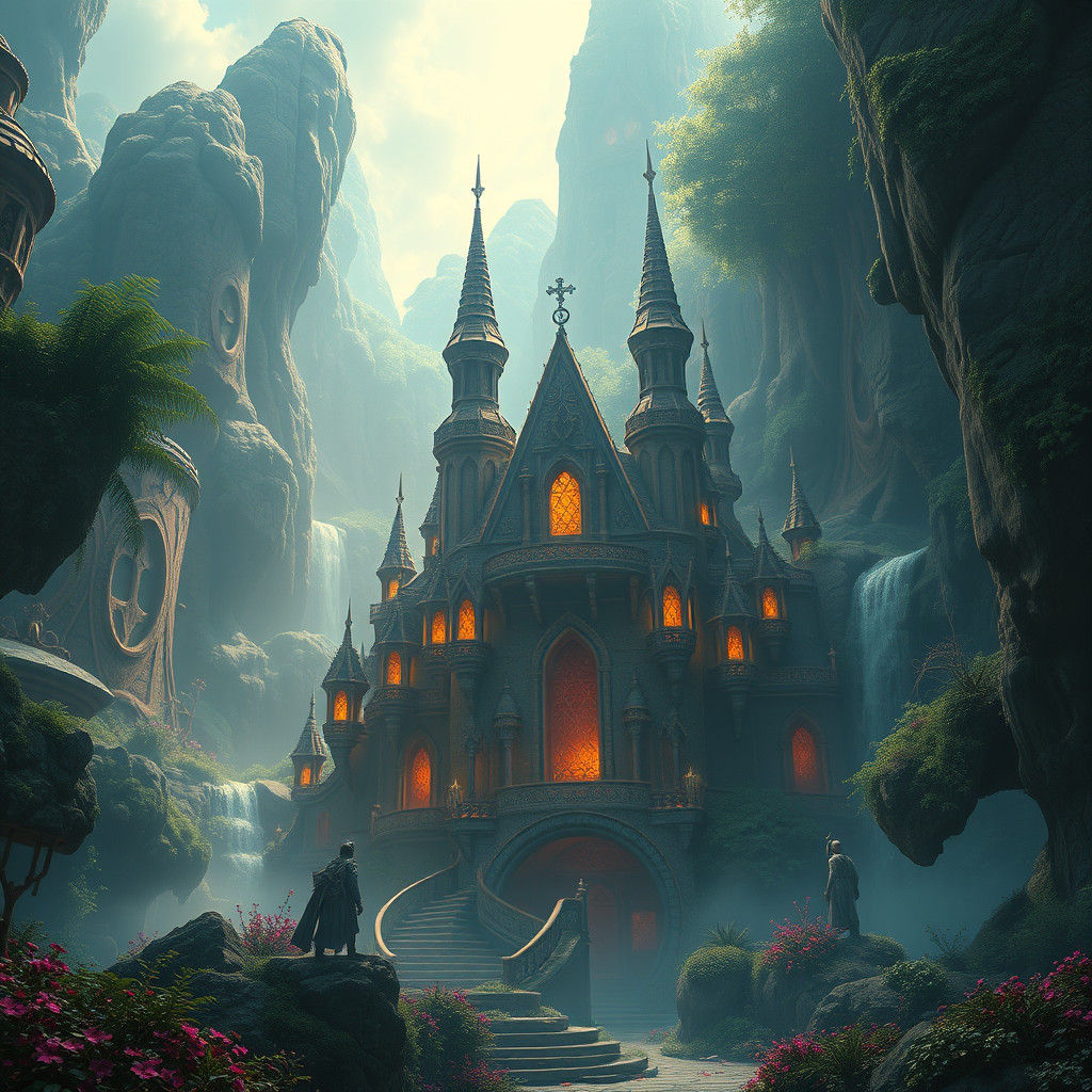 Mystical Realm Matte Painting in 8K Resolution