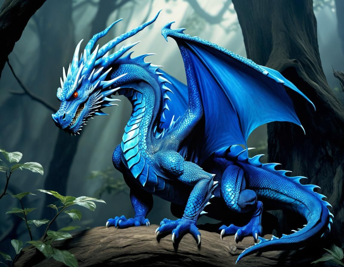 Quantum Blue Dragon Guarding Nest