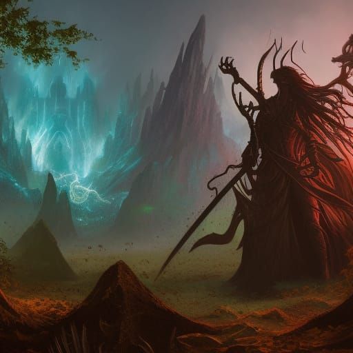 Magic the Gathering Swamp Concept Art