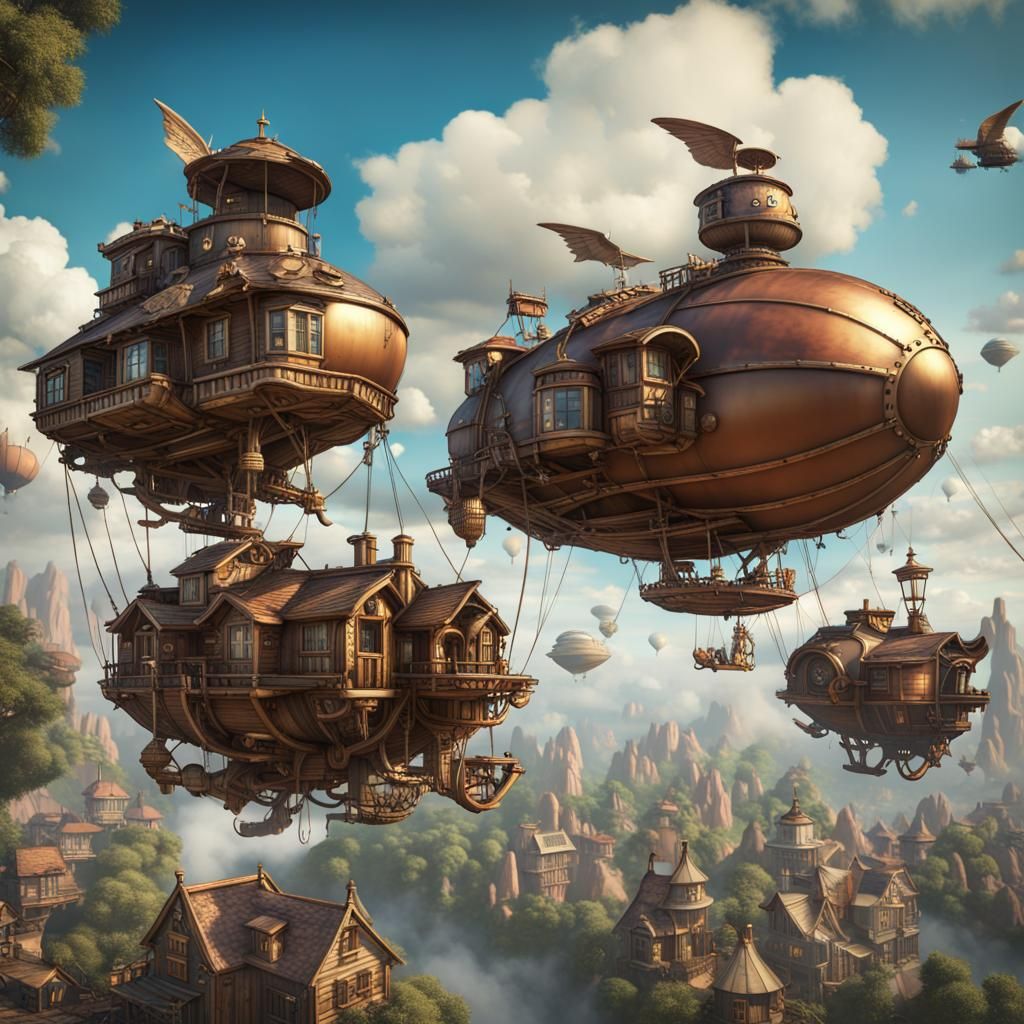 Air Pirates Village in Steampunk Sky