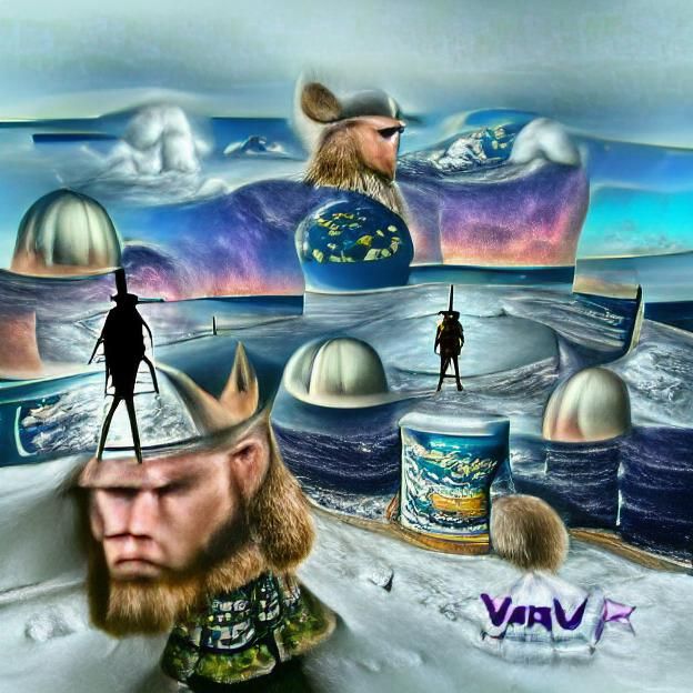 Viking Warrior at Flat Earth's Edge