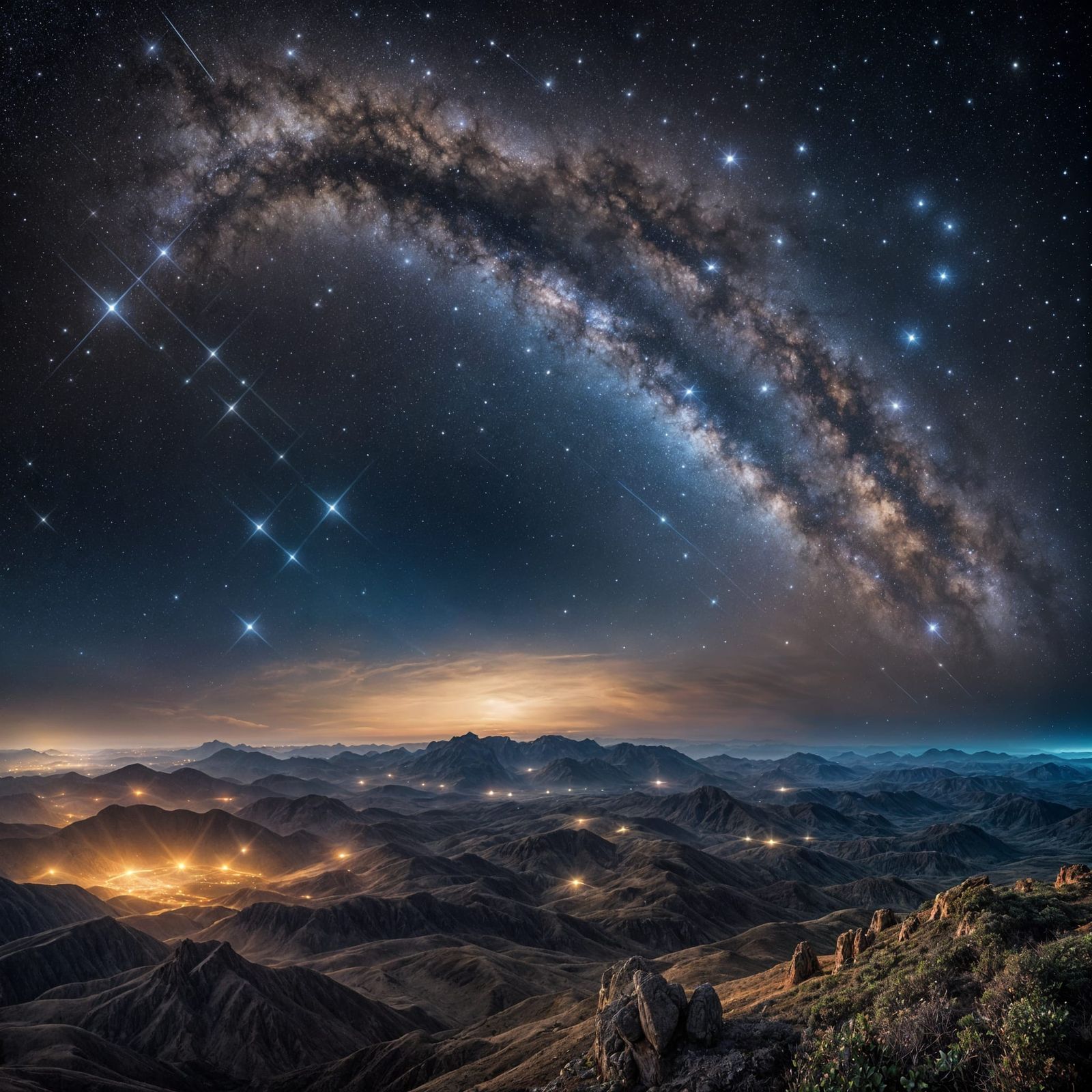 Breathtaking Celestial Majesty of the Night Sky