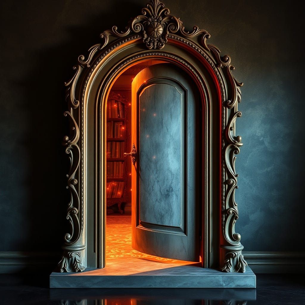 Whispers of Hidden Doorways in Enchanted Reflections