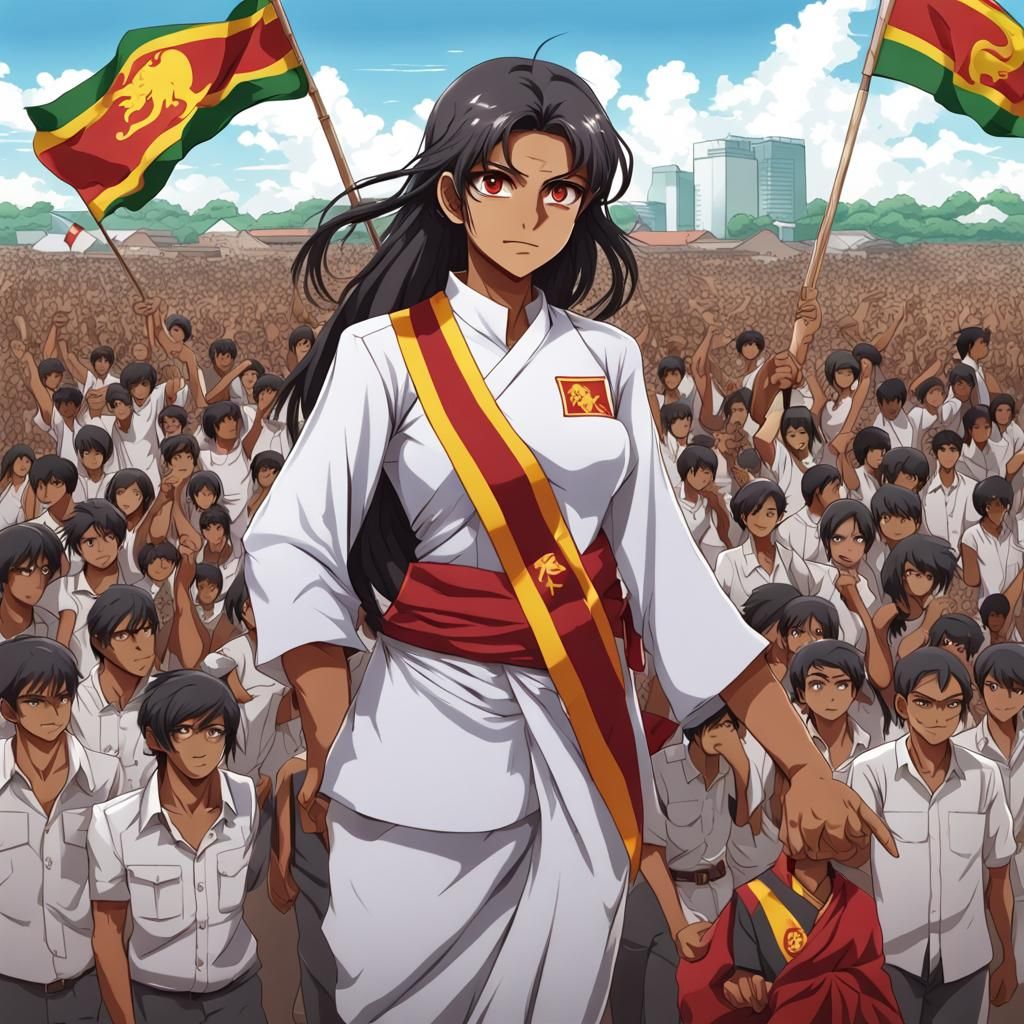Sri Lanka Personified as Anime Character
