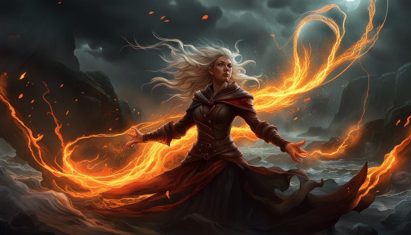 Elemental Witch Controls Nature's Fury