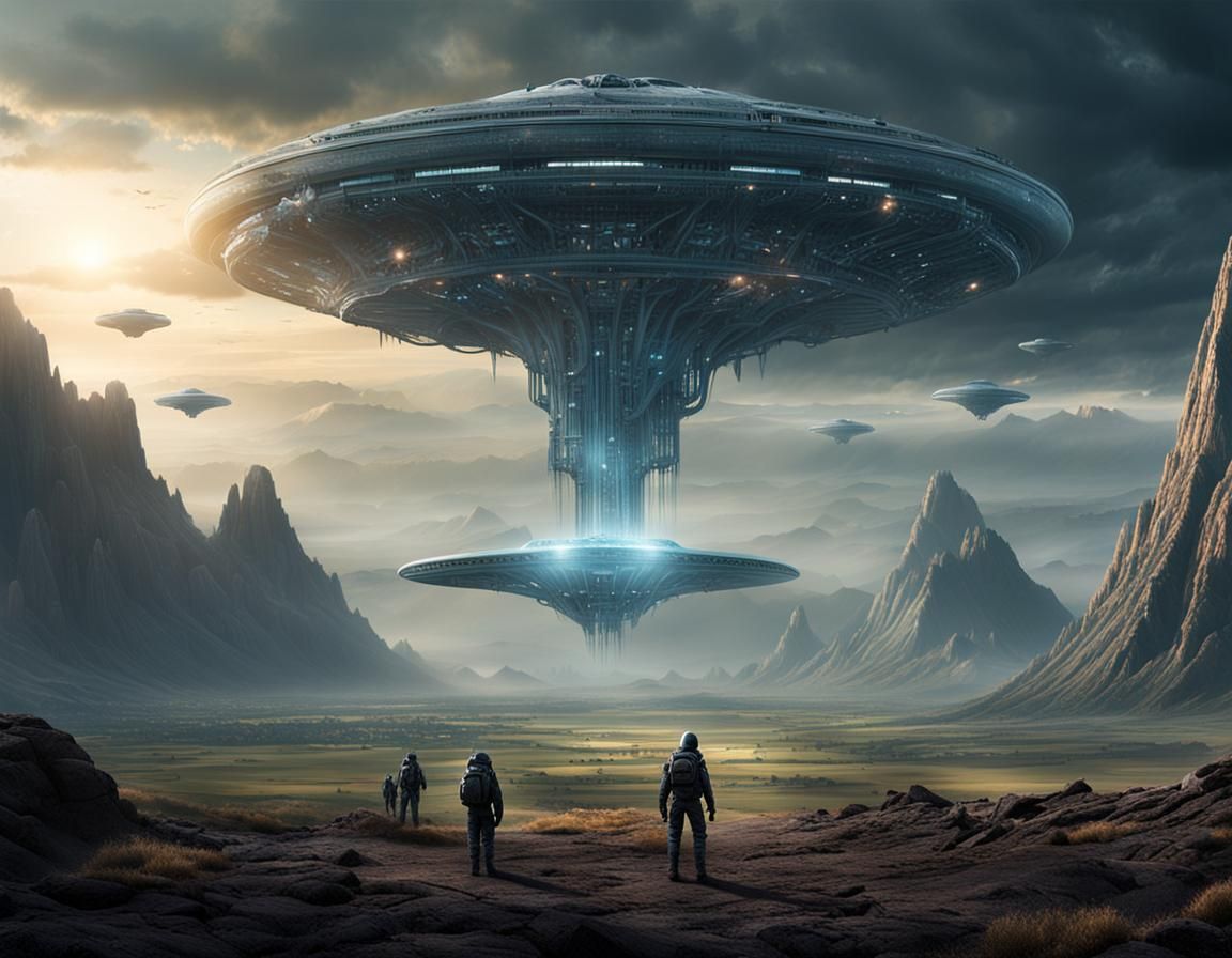 Epic First Contact Digital Matte Painting