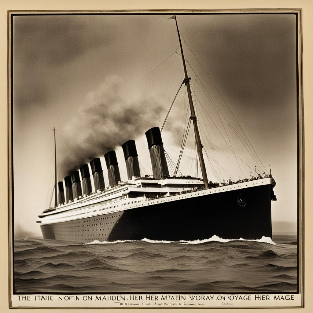 Titanic's Maiden Voyage: A Historic Image