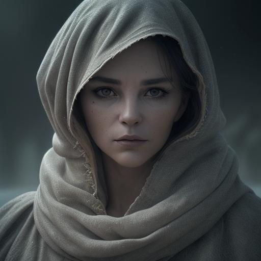 Woman's Metamorphosis: Becoming a Seal, Hyperrealistic Detai...