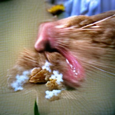Person Captured Mid-Sneezing