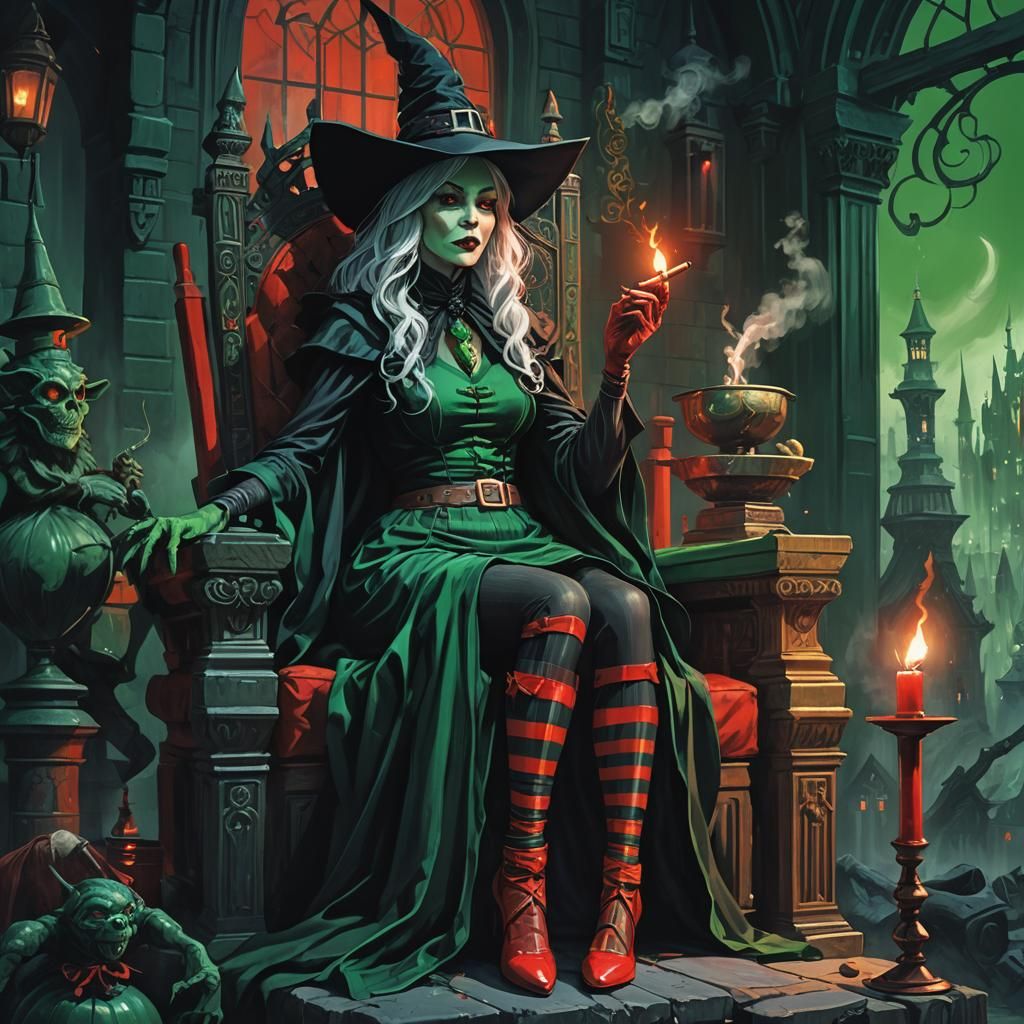 Witch of the East on Emerald City Throne