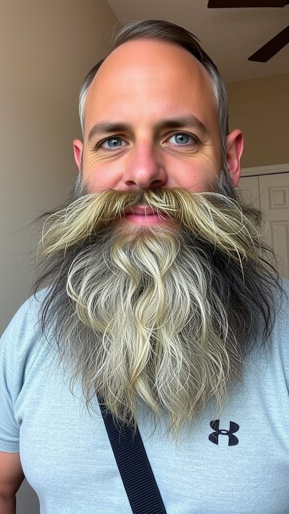 Man's Beard Woven Entirely from Dog Fur