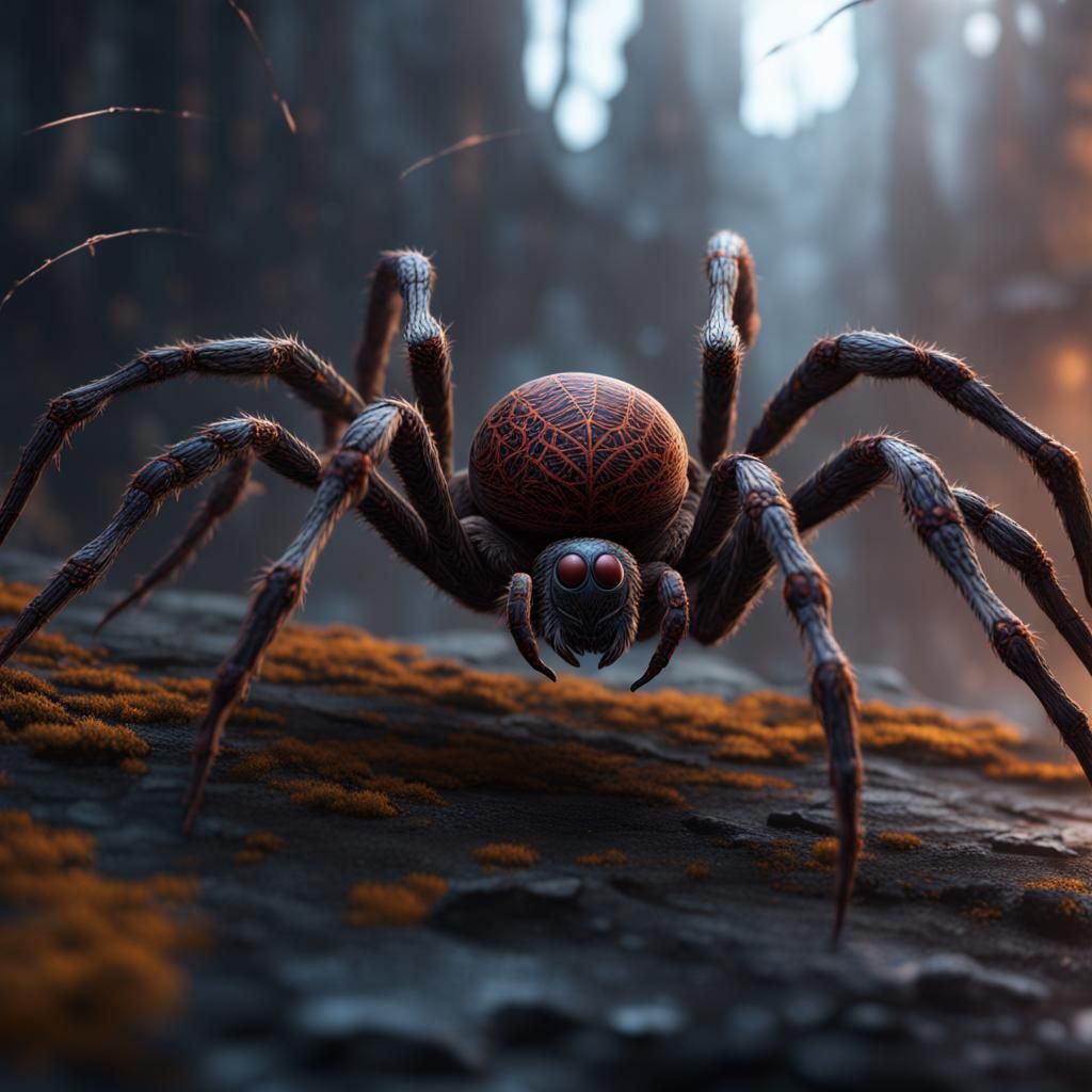 Intricate Lace Spider Fantasy Concept Art