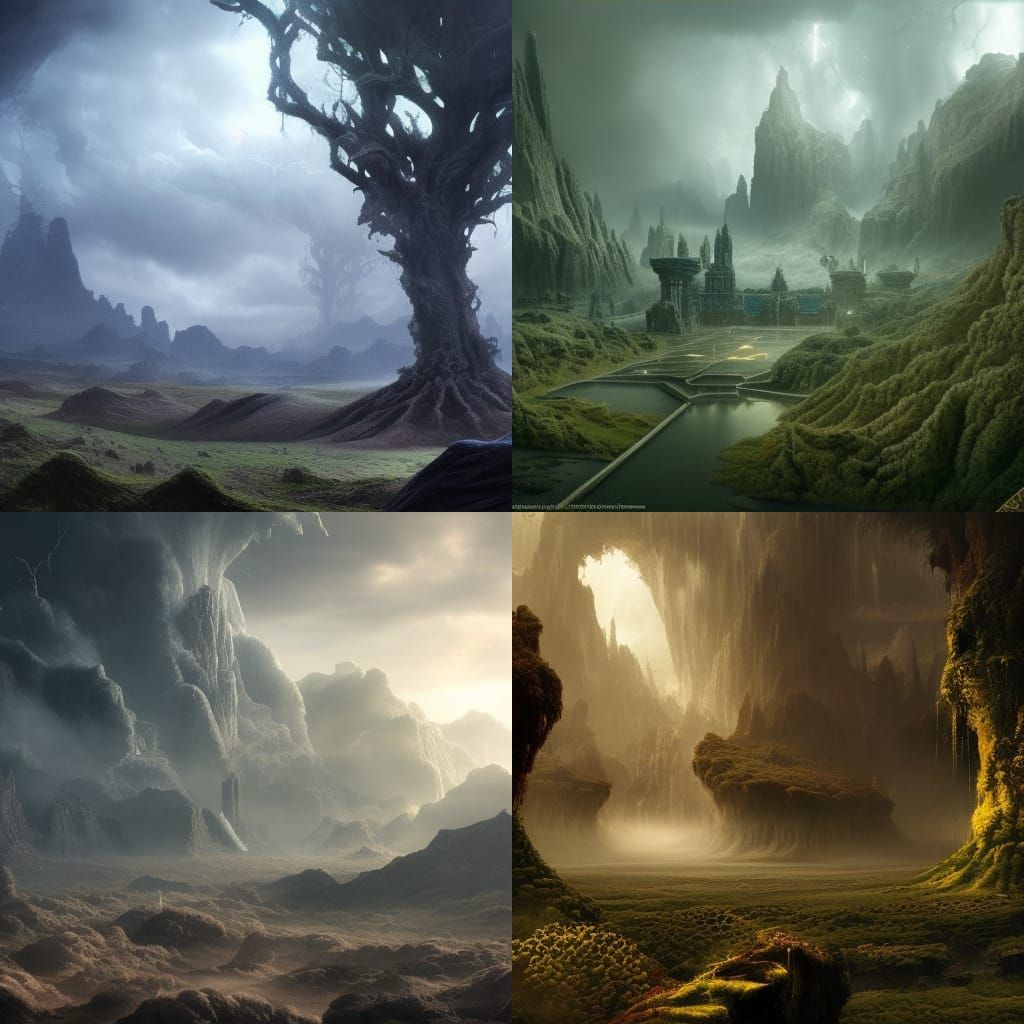 Epic Earth Genasi Digital Matte Painting