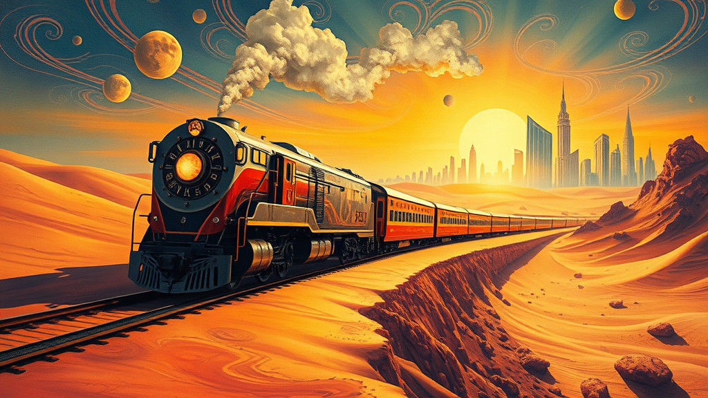 Surreal Peace Train Journey Through the Desert
