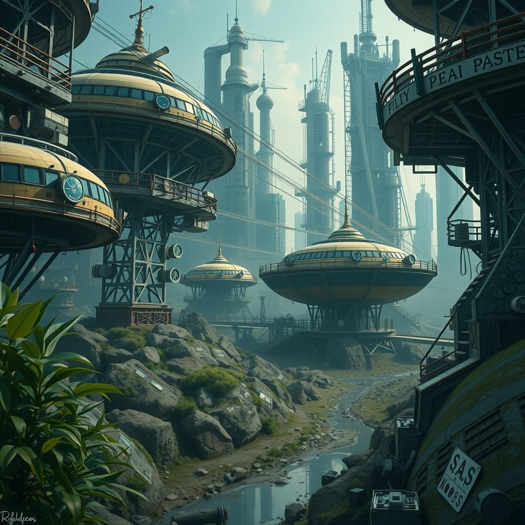 Solarpunk Staff Housing Pods