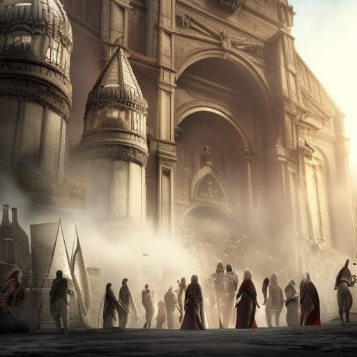 Epic Assassin's Creed Inspired Digital Matte Painting