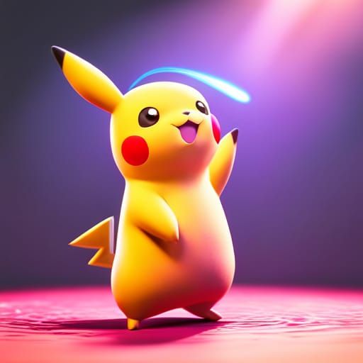 Pikachu 3D Art: Pixar, Disney Concept