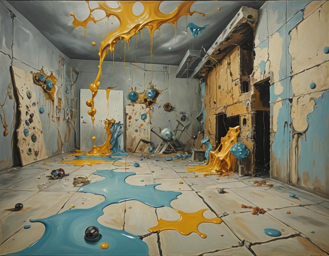 Surreal Rage Room in Salvador Dali Style
