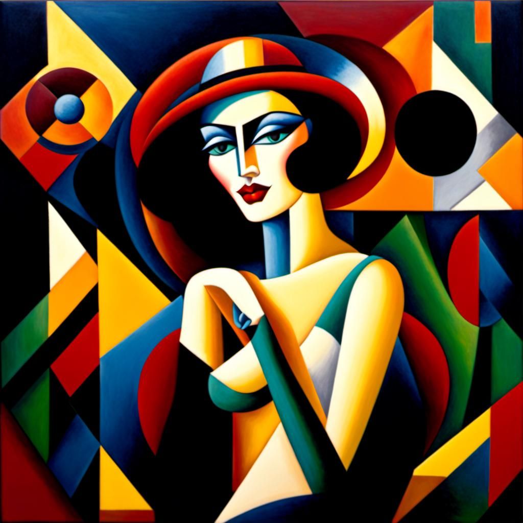 Cubist Portrait of Madame X, Metzinger Style