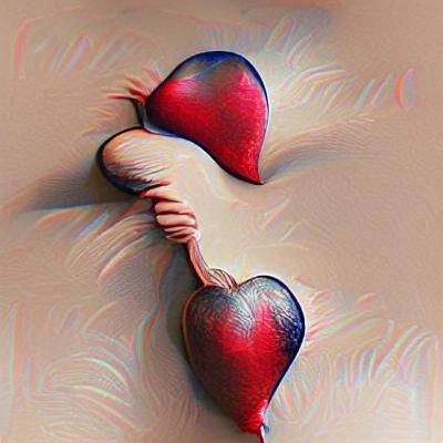 Stylized Image of a Broken Heart