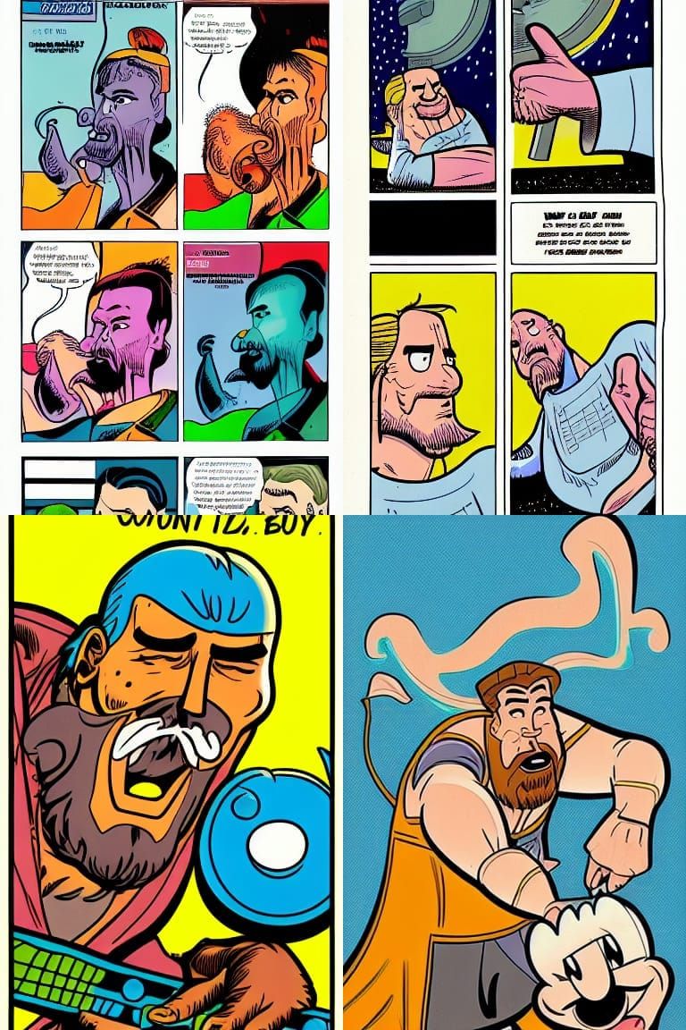 The Big Lebowski: Disney Cartoon Comic Art
