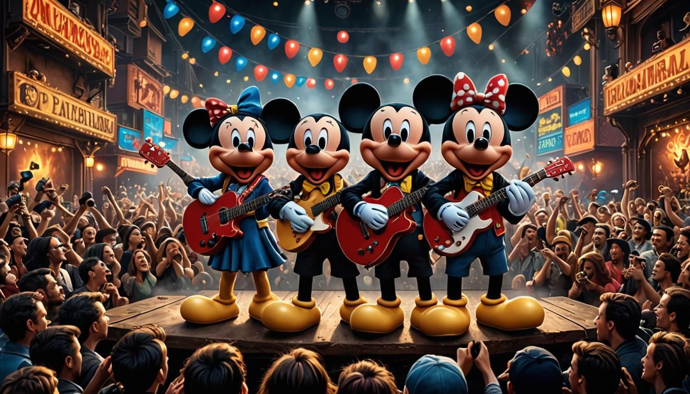 Heavy metal "Mickey Mouse" "Minnie Mouse" "Donald Duck" and ...
