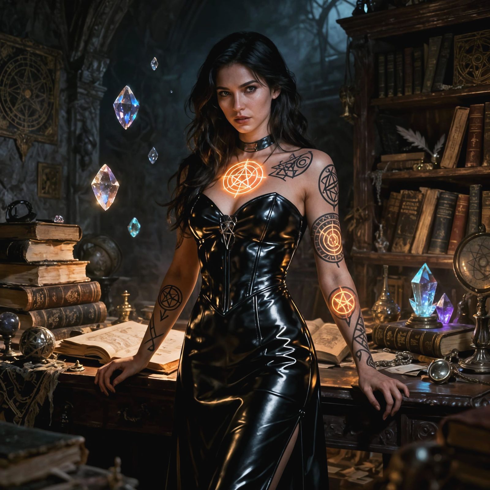 Sorceress in her workshop