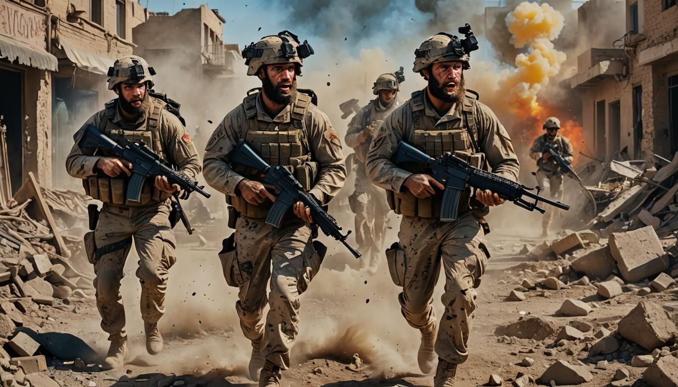Marines in Afghanistan: Hyperrealistic Combat Photo
