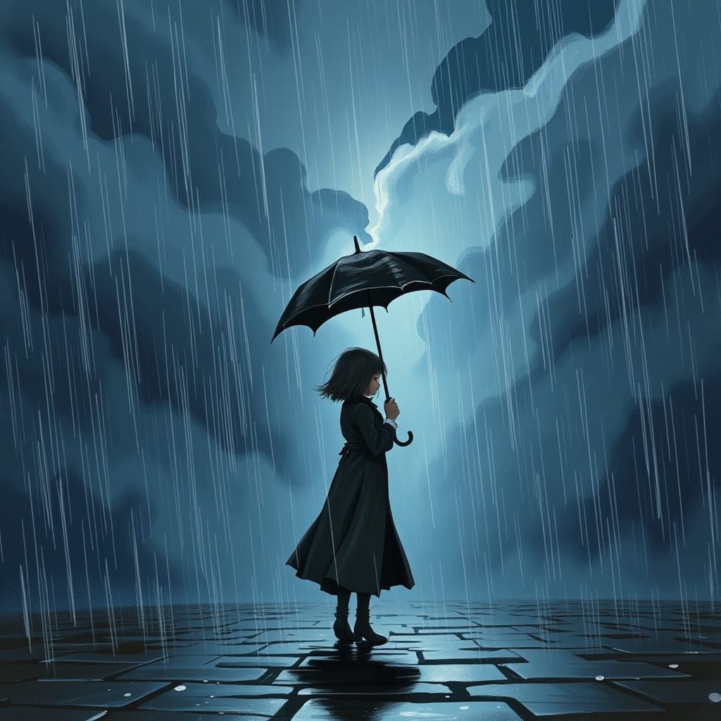 Victorian Girl Endures Turbulent Storm