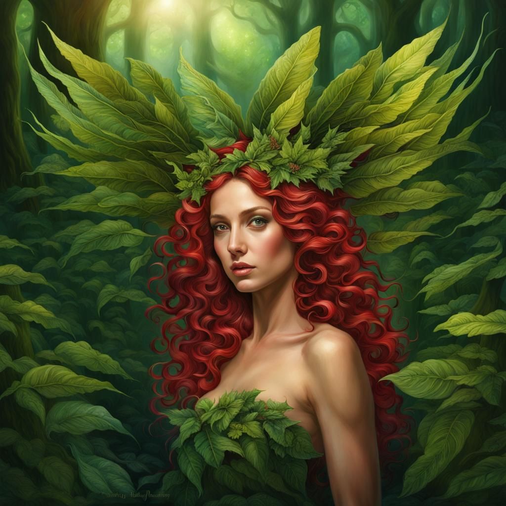 Enchanted Fairy with Iridescent Wings in Forest