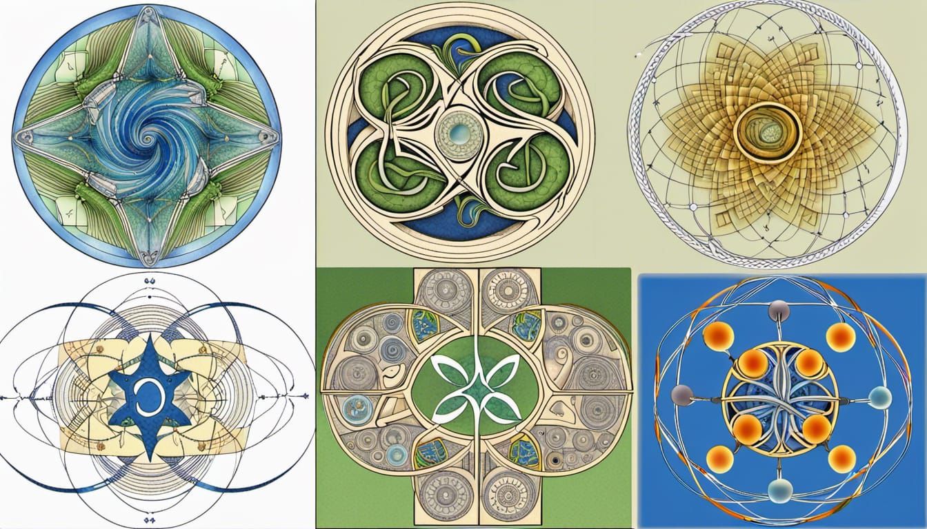 Errorium Technical Drawings with Quantum Zentangle