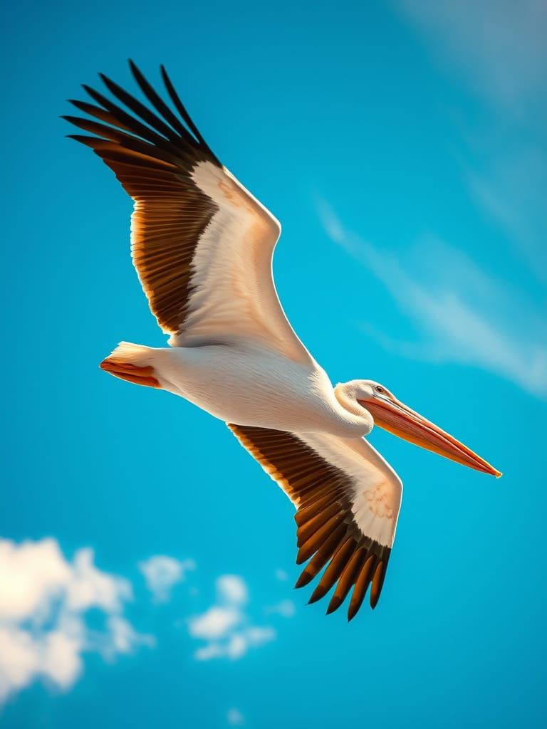 Pelican in Flight: Aerial Bird Photography