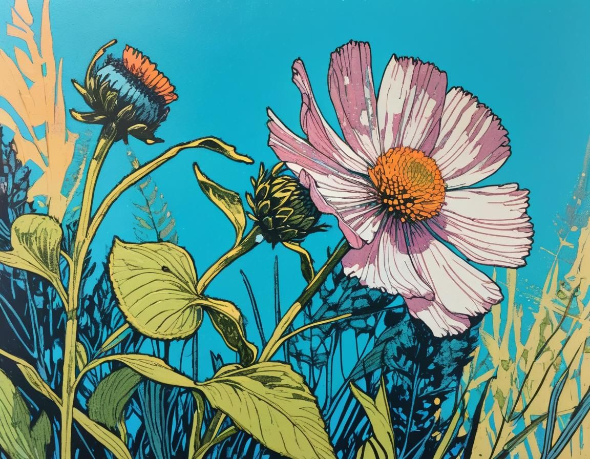 Close-Up Wildflower Portrait in Hope Gangloff Style