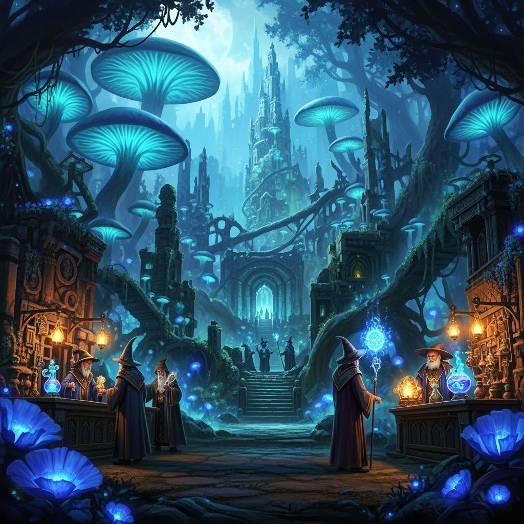 Lost City of Magic Mushrooms and Wizard Market
