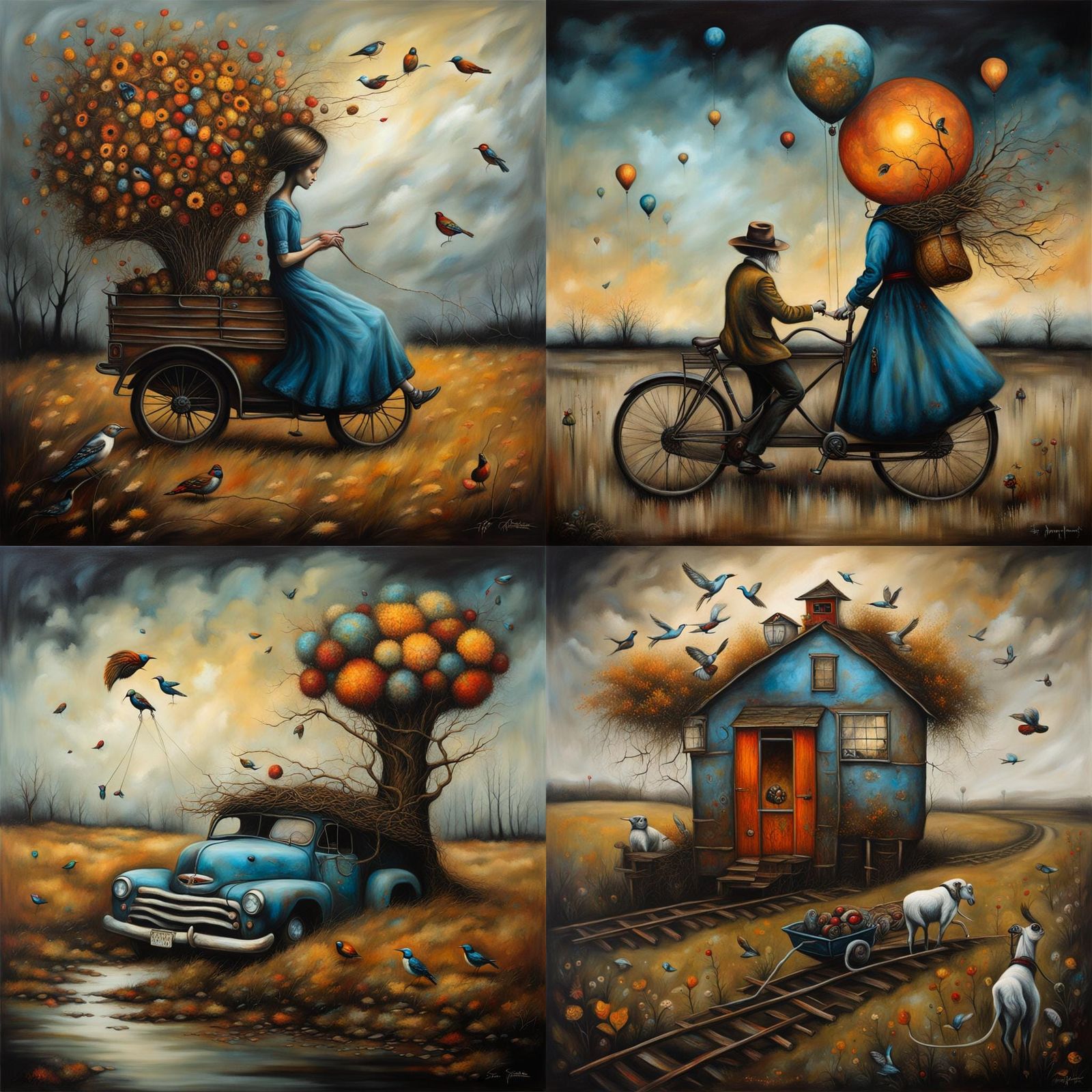 Surreal Illustration in Esao Andrews Style