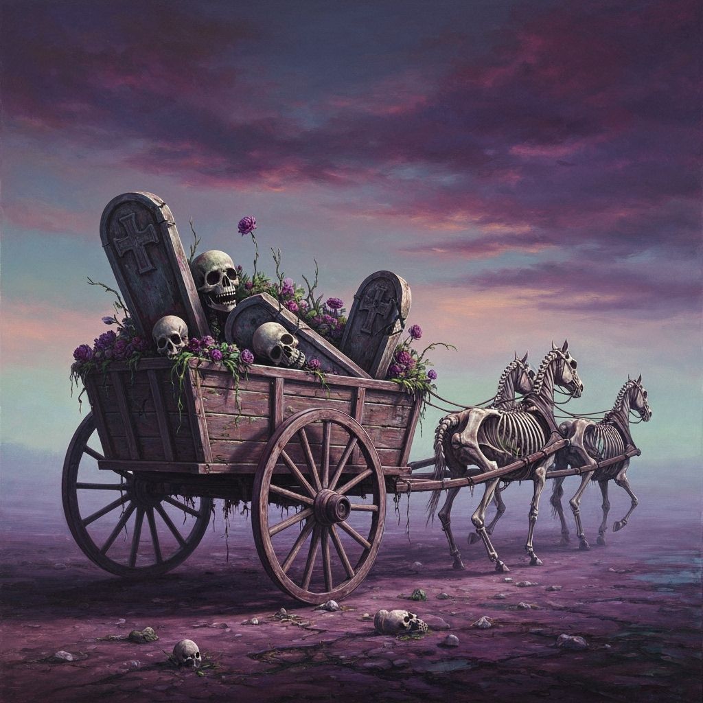 Surrealist Oil Painting of a Fatal Journey