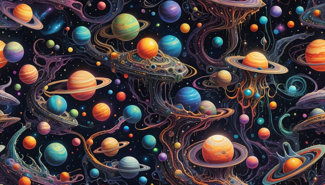 Ethereal Galaxy with Radiant Space Whales