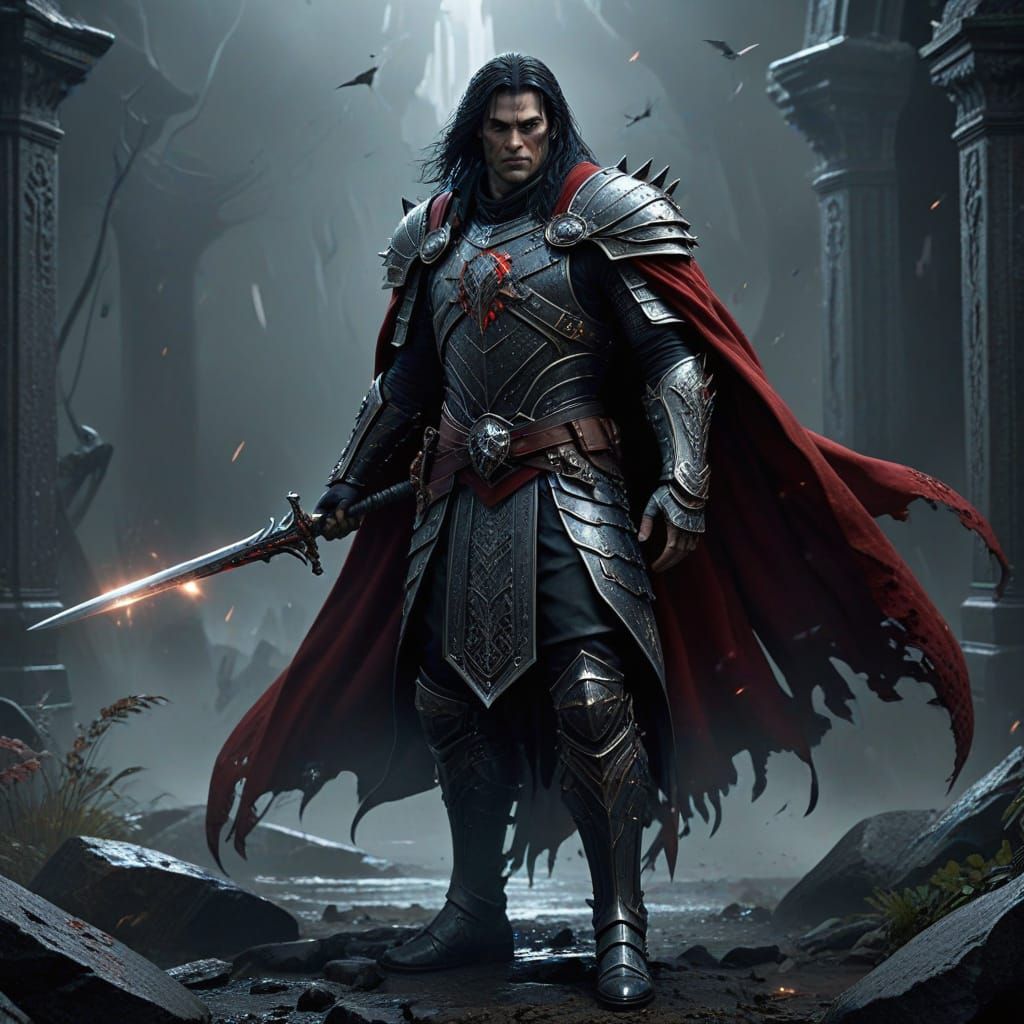 Lucien the Vampire Hunter with Greatsword