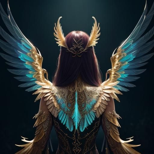 Woman Transforms into Feathered Creature: Concept Art