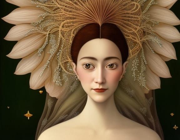 Surrealist Conception of Self Love: Intricate Portrait