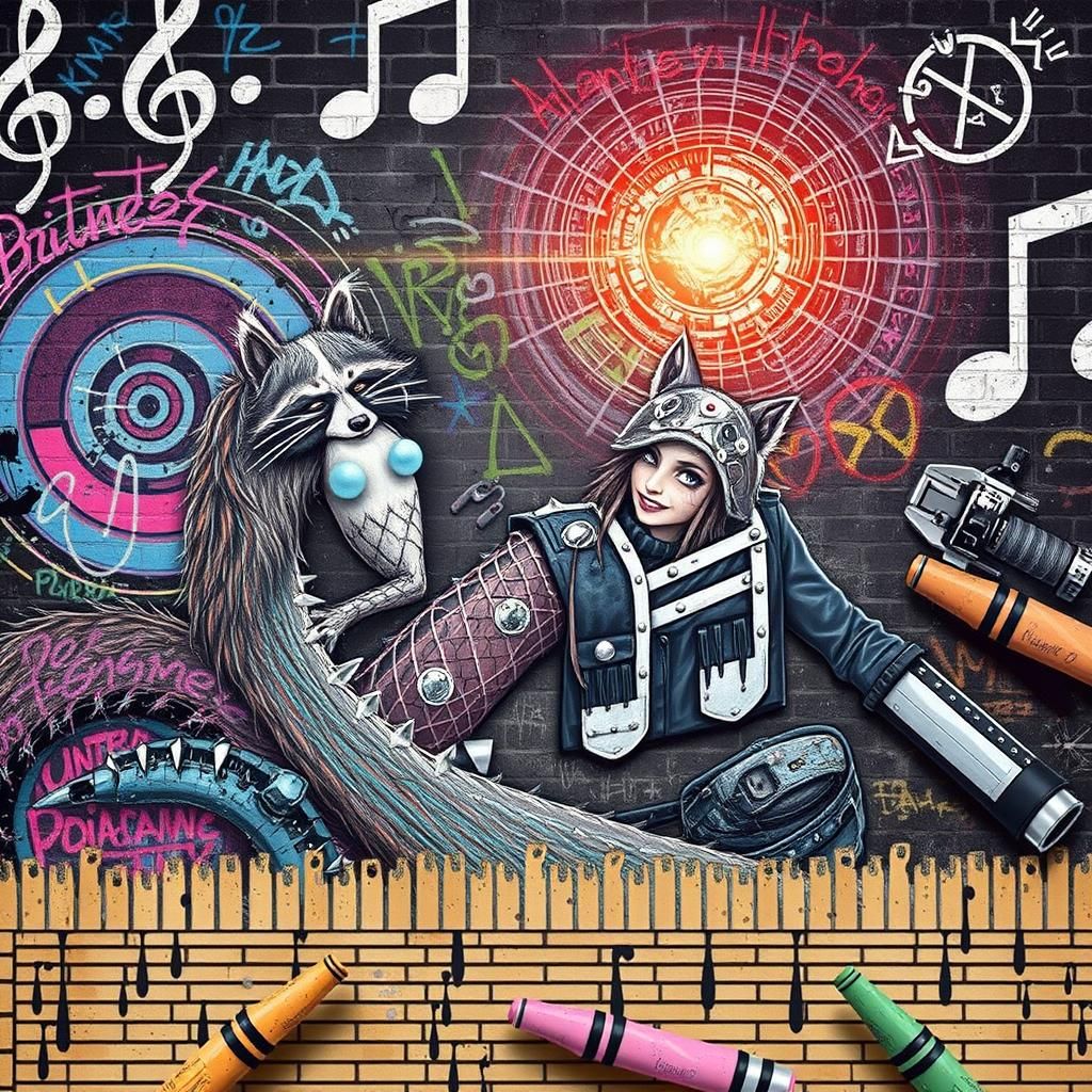 Punk Fairy Princess in Graffiti Alley