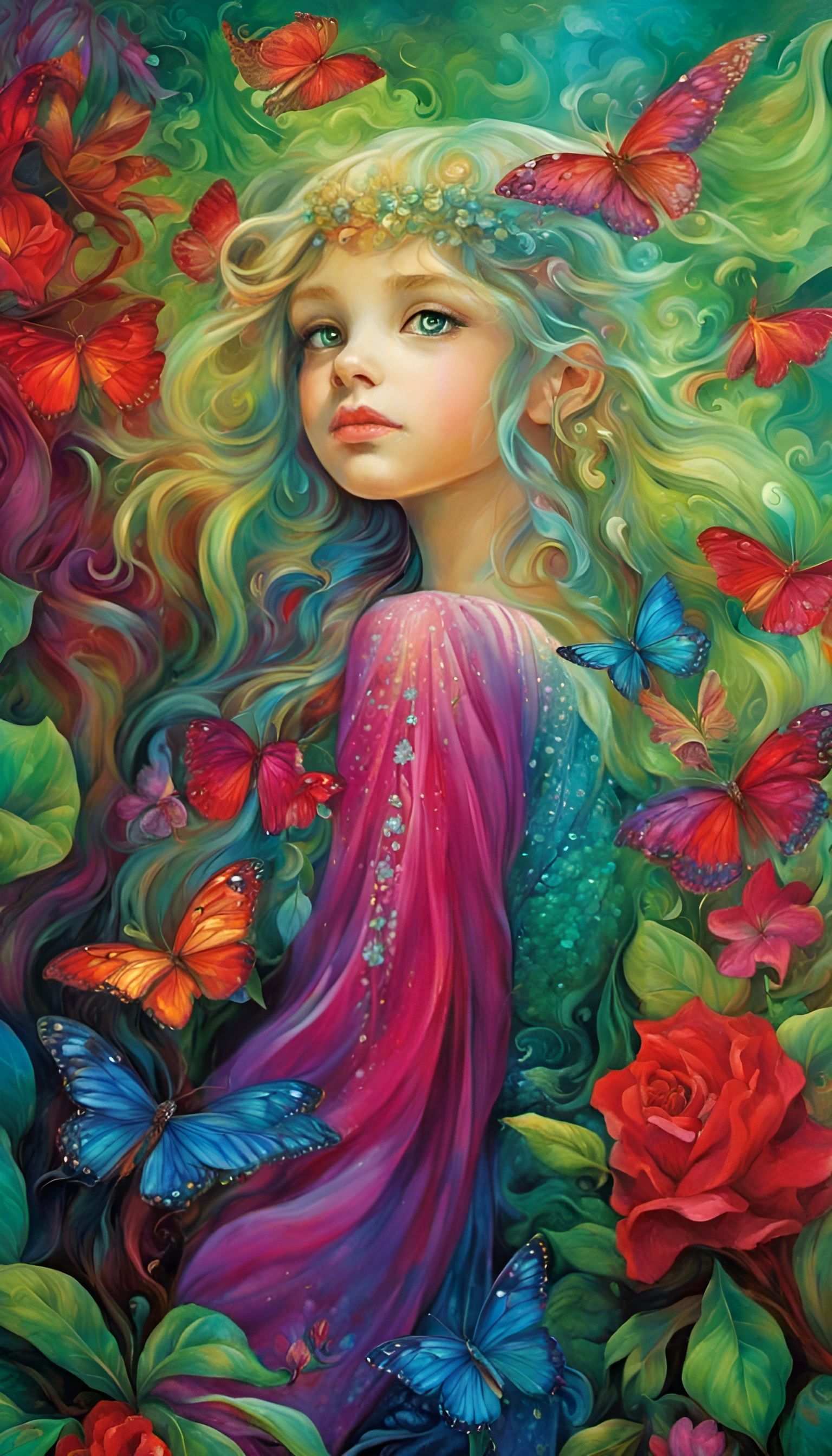 Amazing Princess in Paradise Garden