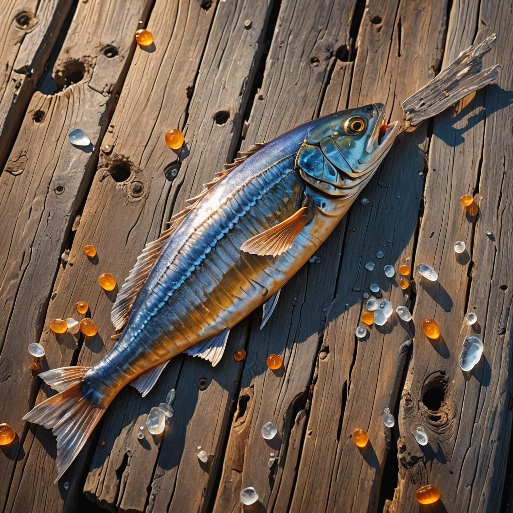 Salted Fish Drying: Fantasy Concept Art