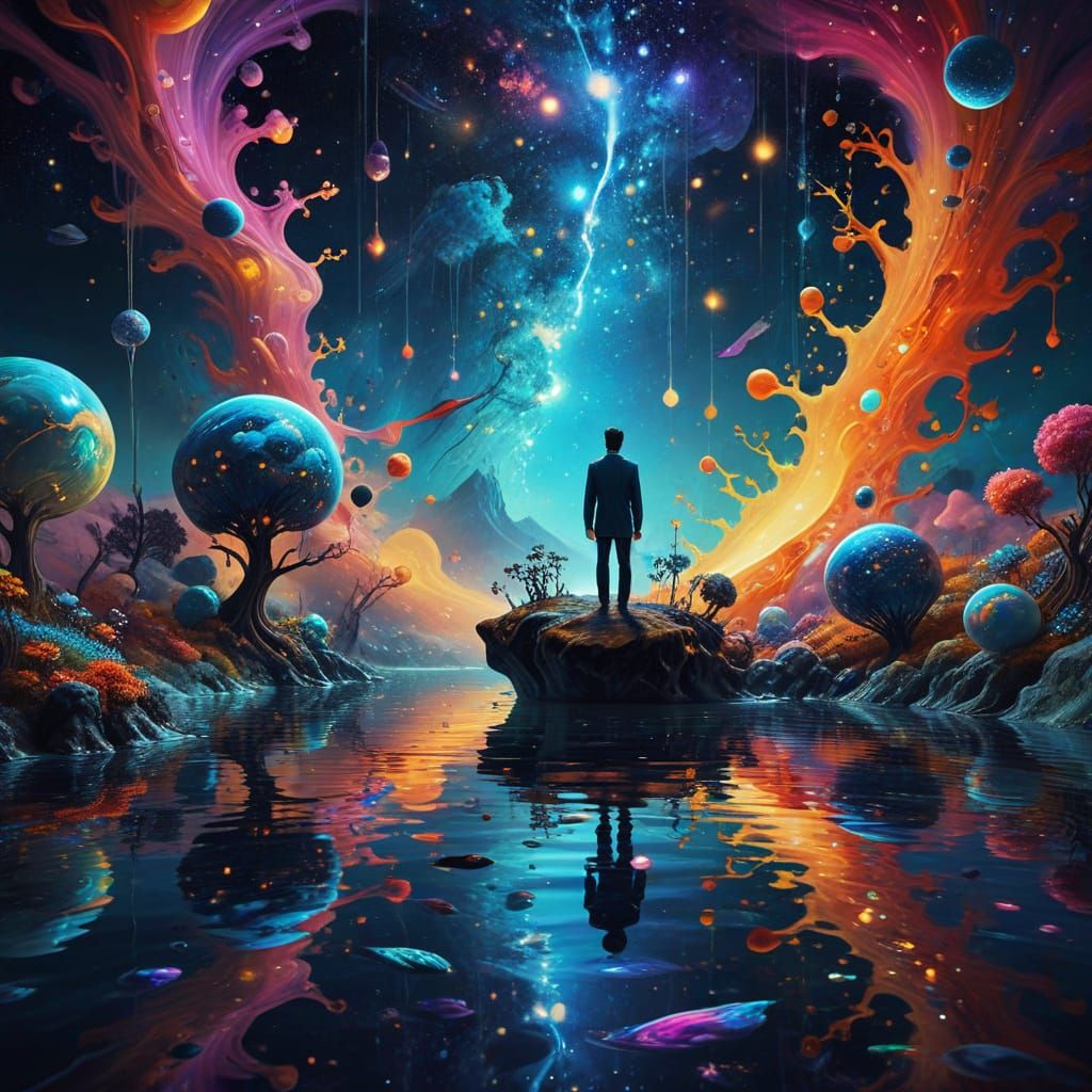 Surreal Digital Art: Cosmic Whimsy