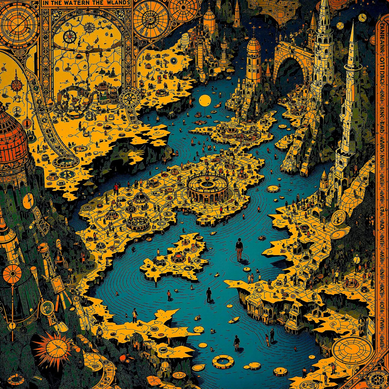 Navigation Compass Rose on Parchment