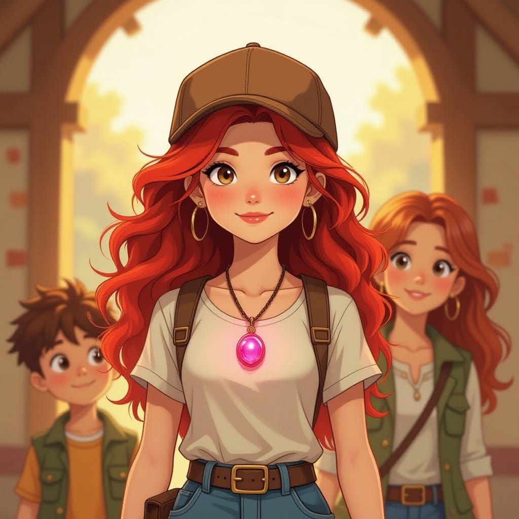 Emily and Family: A Heartwarming Digital Illustration