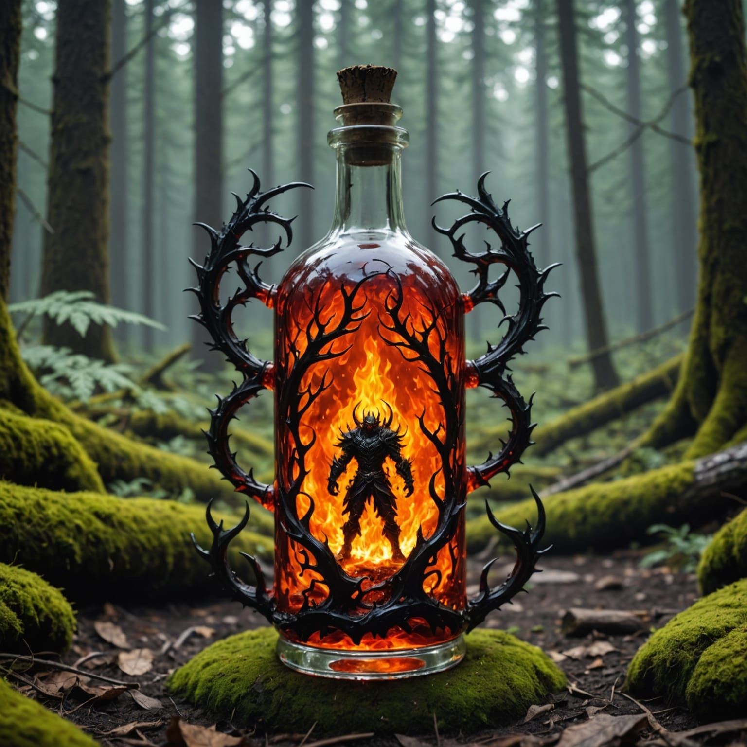 Inferno Spriggan in Lively Taiga Forest